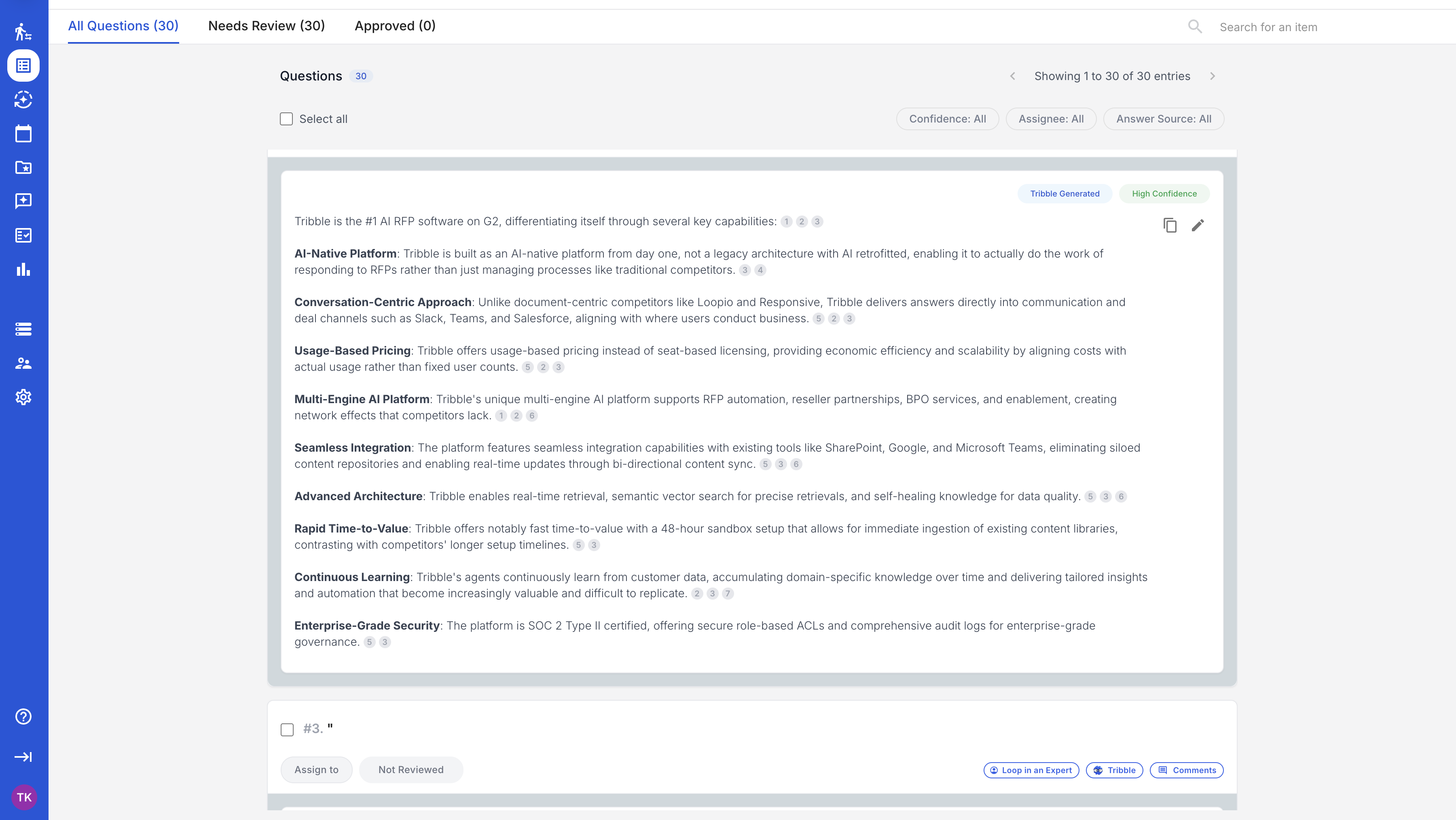 AI drafts answers from your SOC 2, policies, and compliance evidence